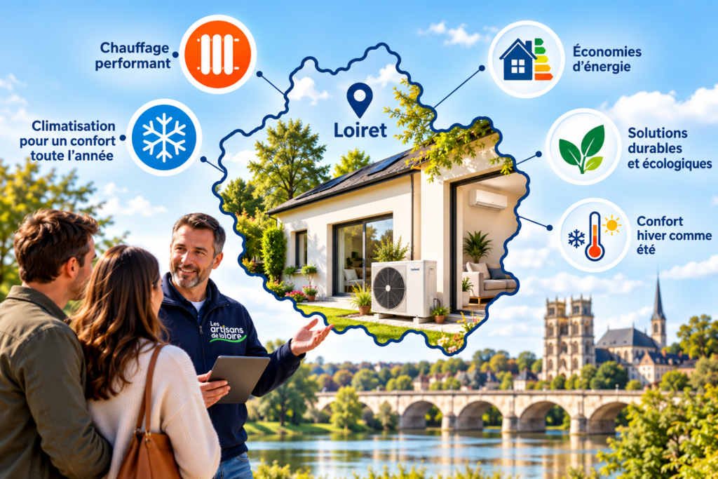 Projet de chauffage et climatisation dans le Loiret pour améliorer le confort et les économies d’énergie