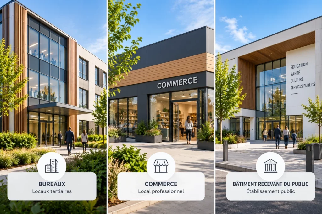 Bureaux, commerce et bâtiment recevant du public concernés par la rénovation énergétique